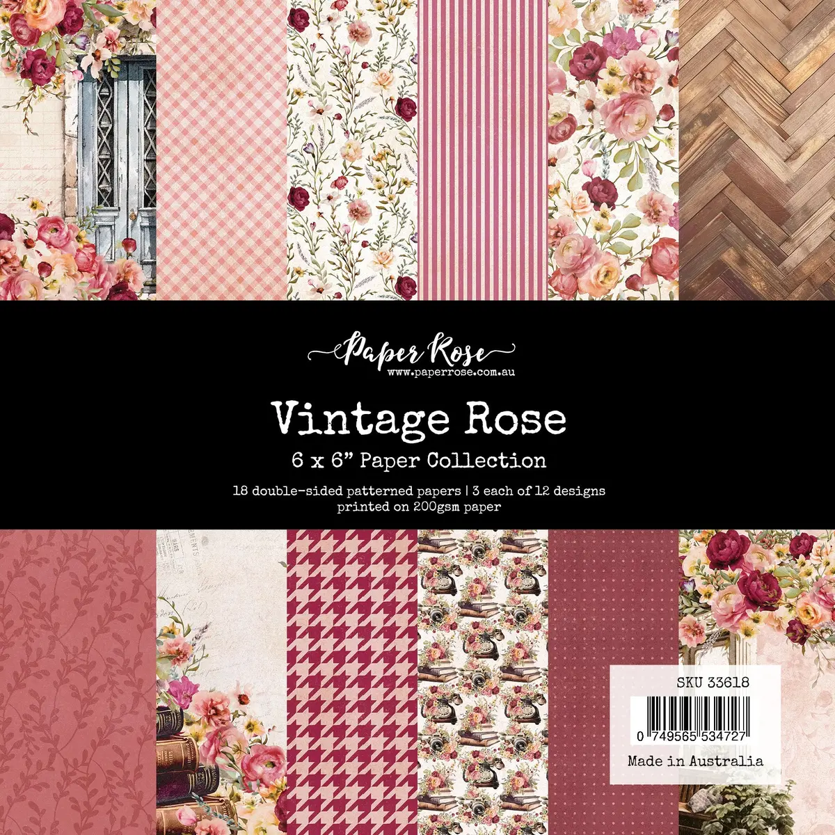 Vintage Rose 6X6 Paper Collection 33618 1