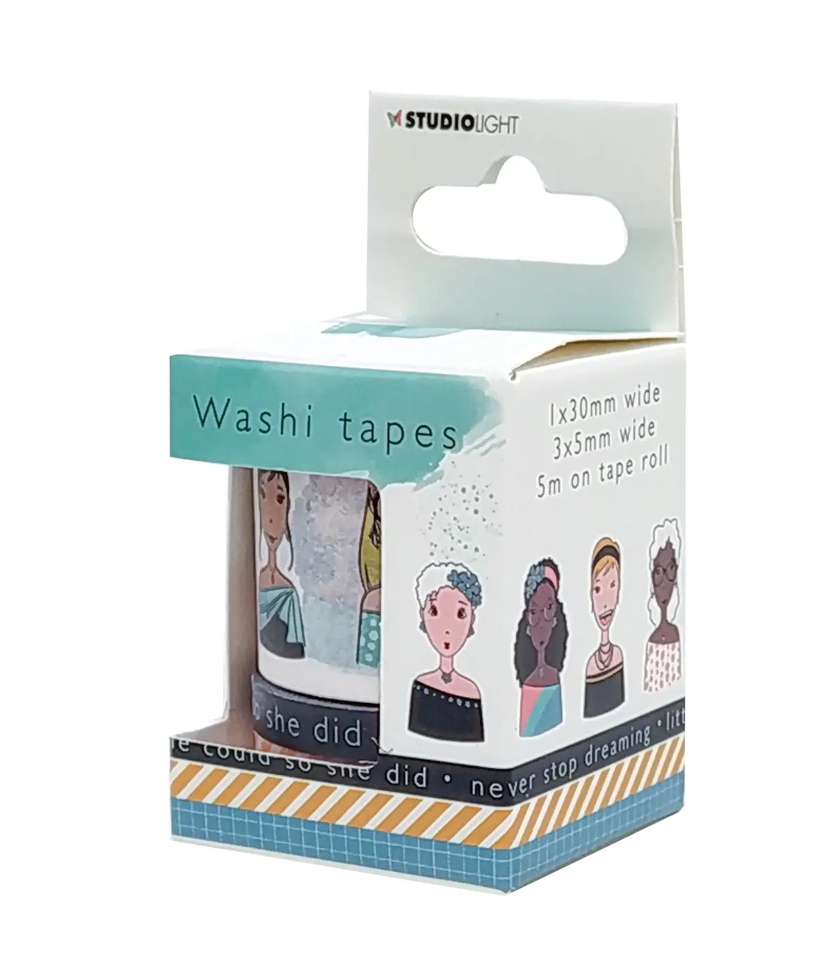 Karin Joan Washi Tape Missees Collection 4 Rolls Nr.04 1