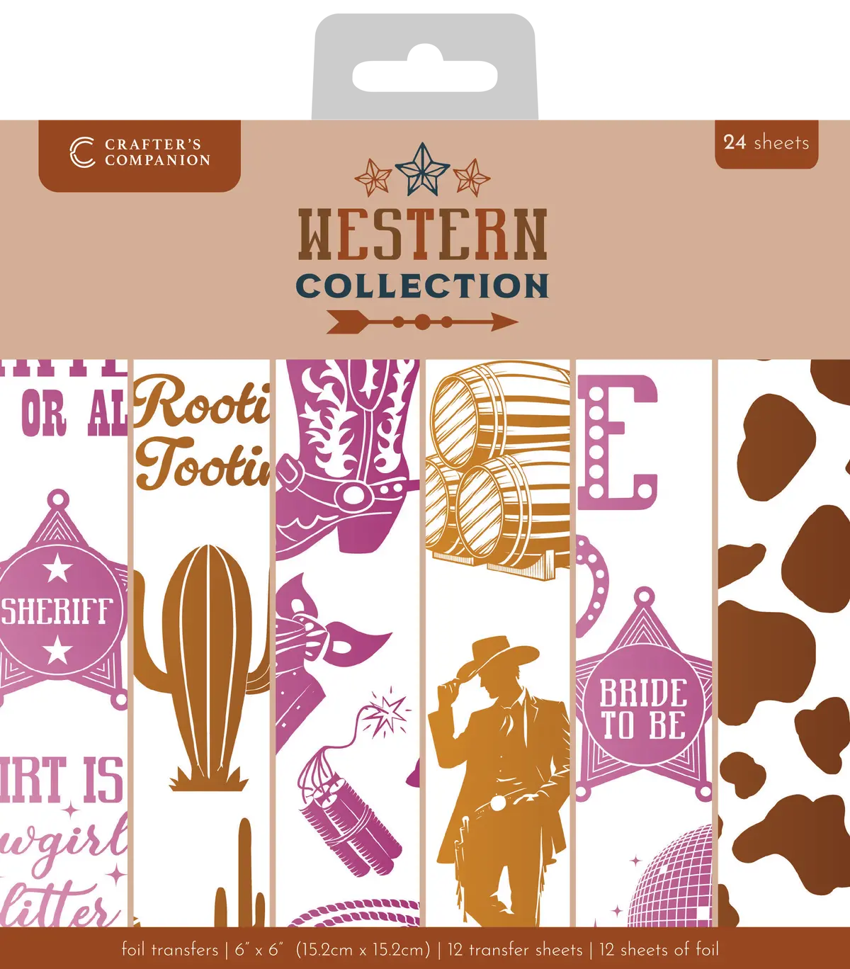 Western Collection 6”X6” Foil Transfers 1