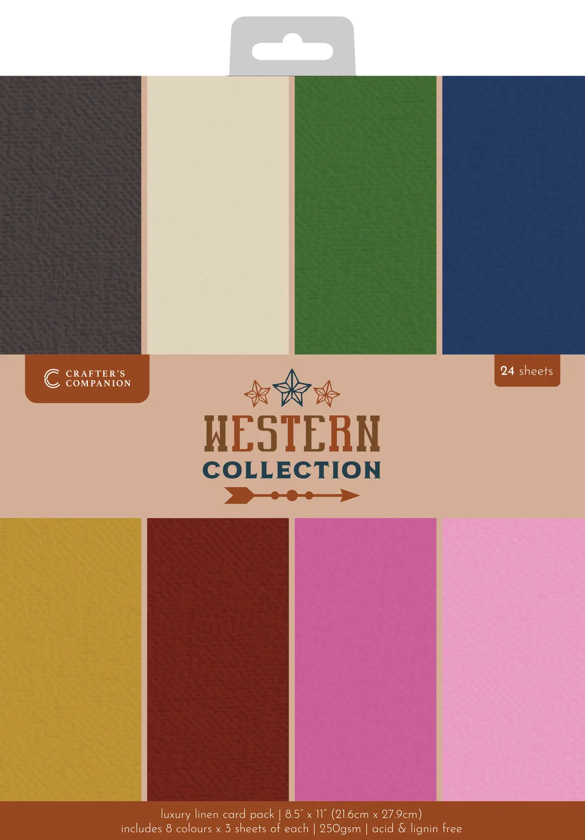 Western Collection Luxury Linen Card - 8.5”X11” 1