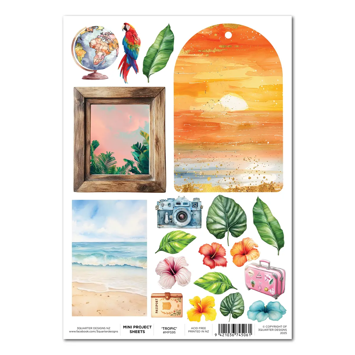 3Quarter Designs Tropic Excursion - Mini Project Sheet 1