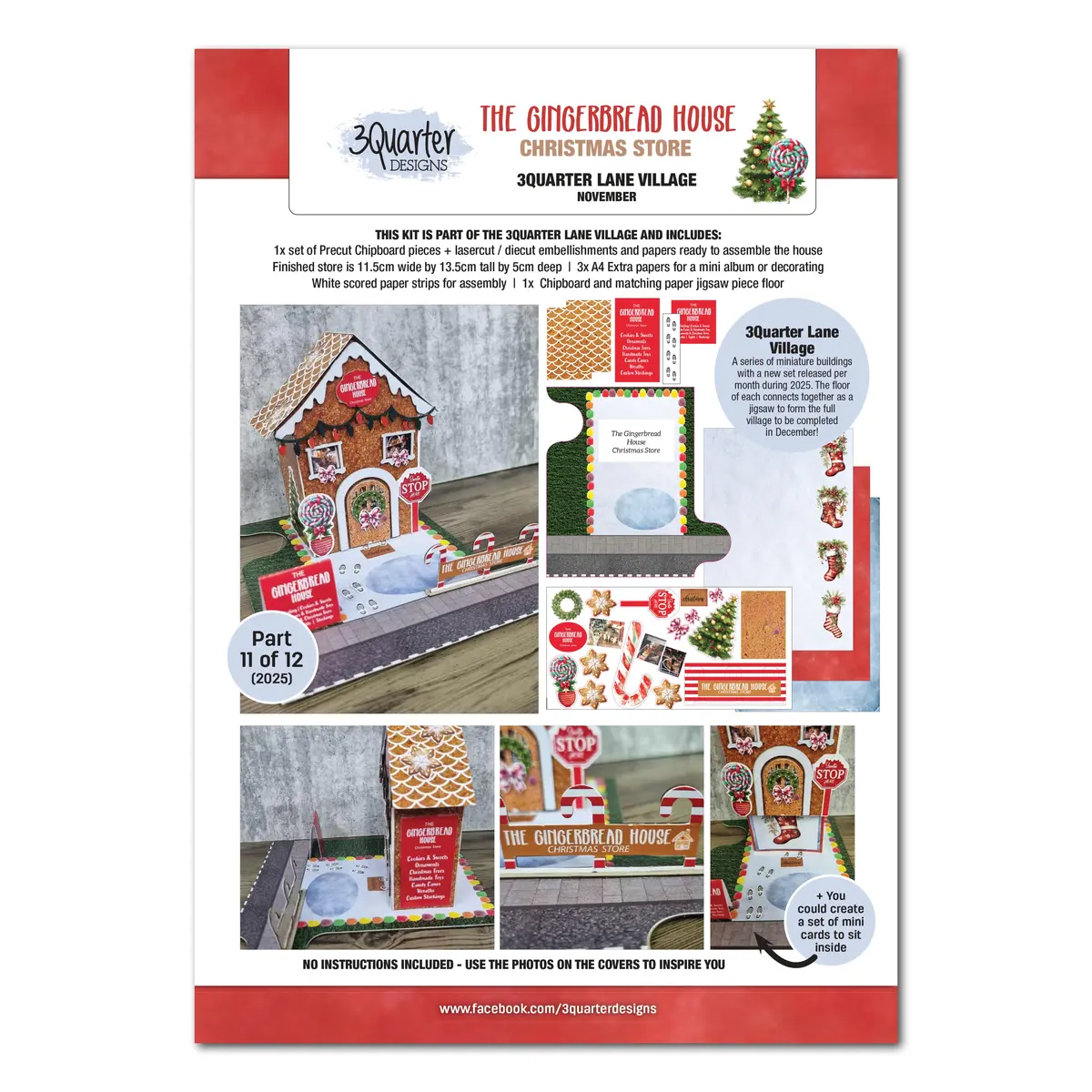 3Quarter Designs Lane Village - The Gingerbread House Christmas Store 1