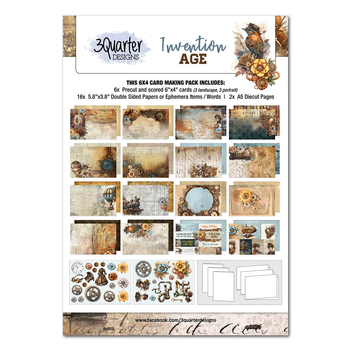 3Quarter Designs Invention Age 6X4 Card Pack 1