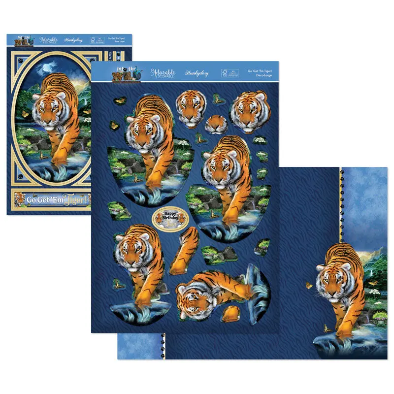 Into The Wild Deco-Large Set - Go Get 'Em Tiger! 1
