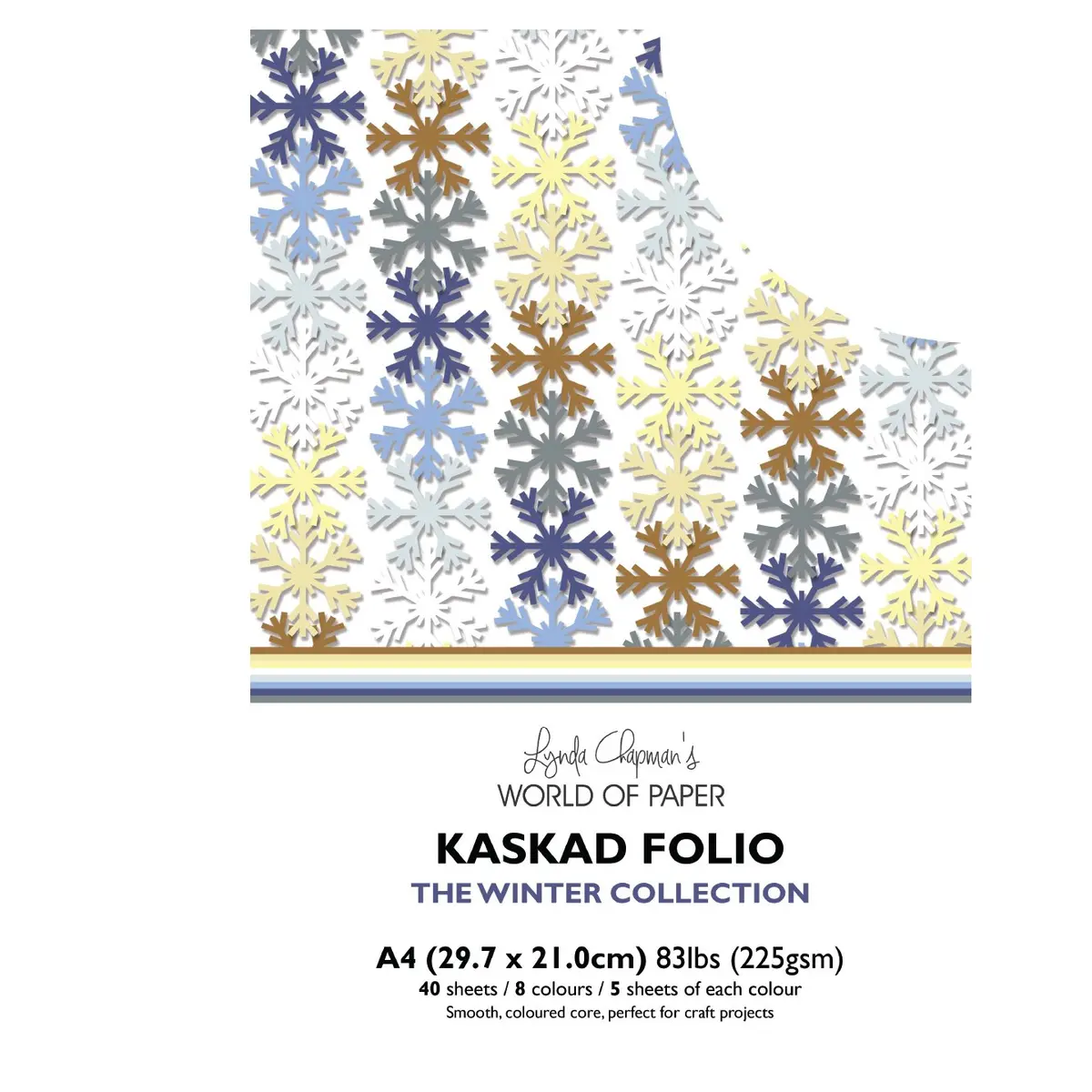 Kaskad Folio Winter Collection A4 225Gsm Coloured Core Cardstock 40 Sheets 1