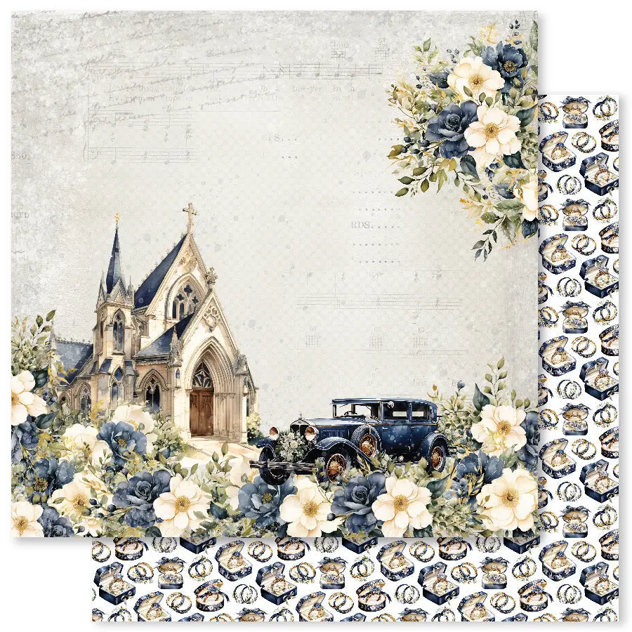 Wedding Blooms B 12X12 Paper (12Pc Bulk Pack) 31707 1