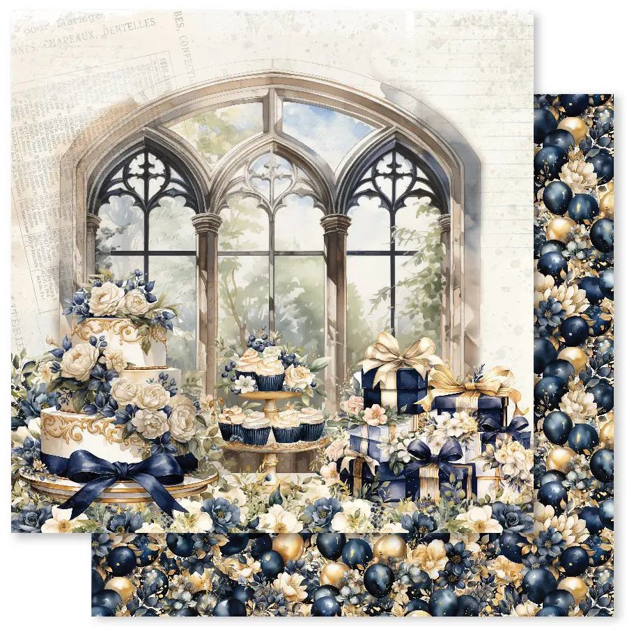 Wedding Blooms C 12X12 Paper (12Pc Bulk Pack) 31710 1