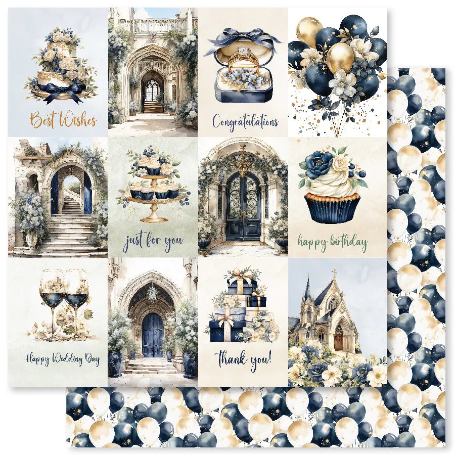 Wedding Blooms E 12X12 Paper (12Pc Bulk Pack) 31716 1