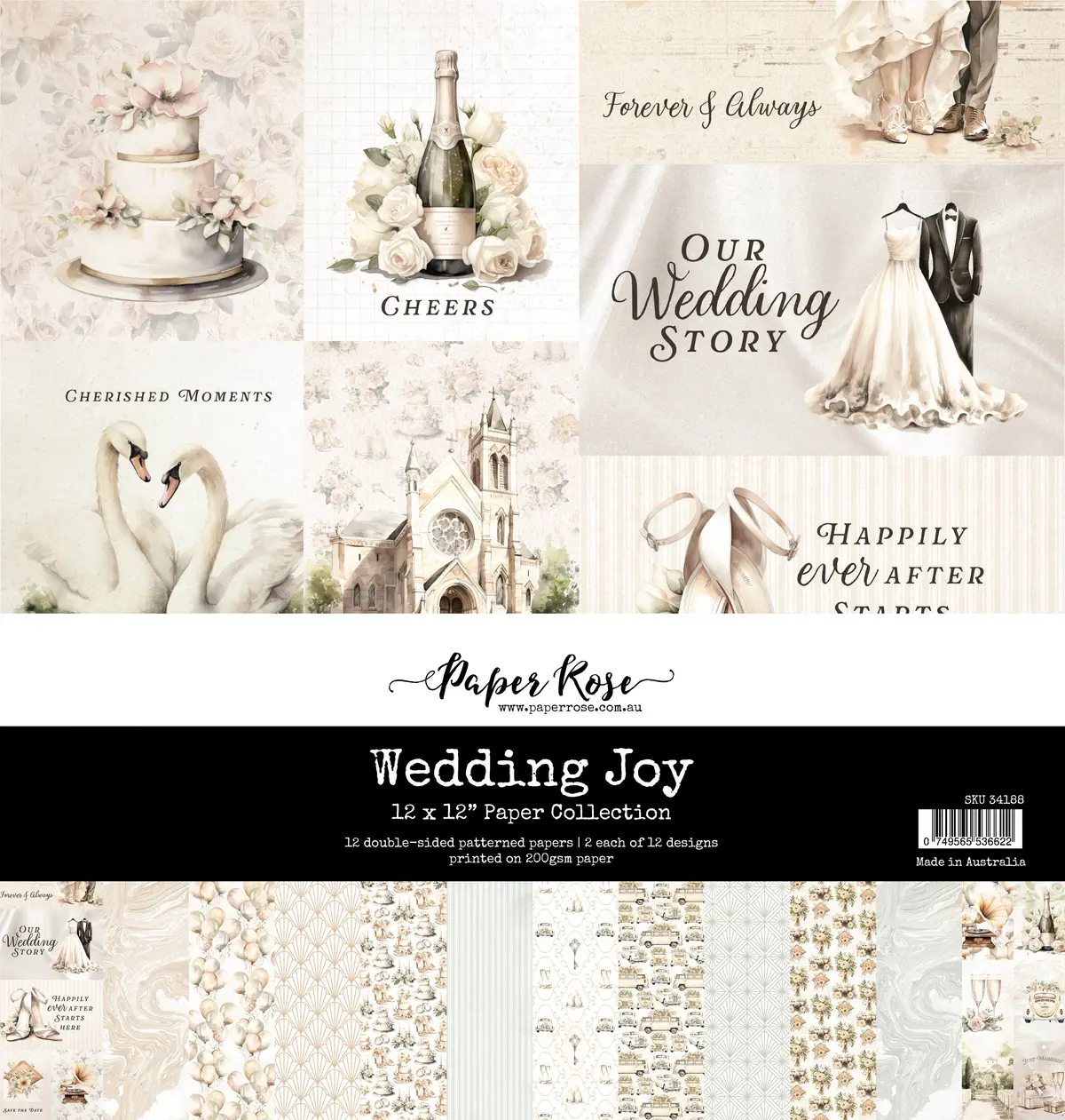 Wedding Joy 12X12 Paper Collection 34188 1