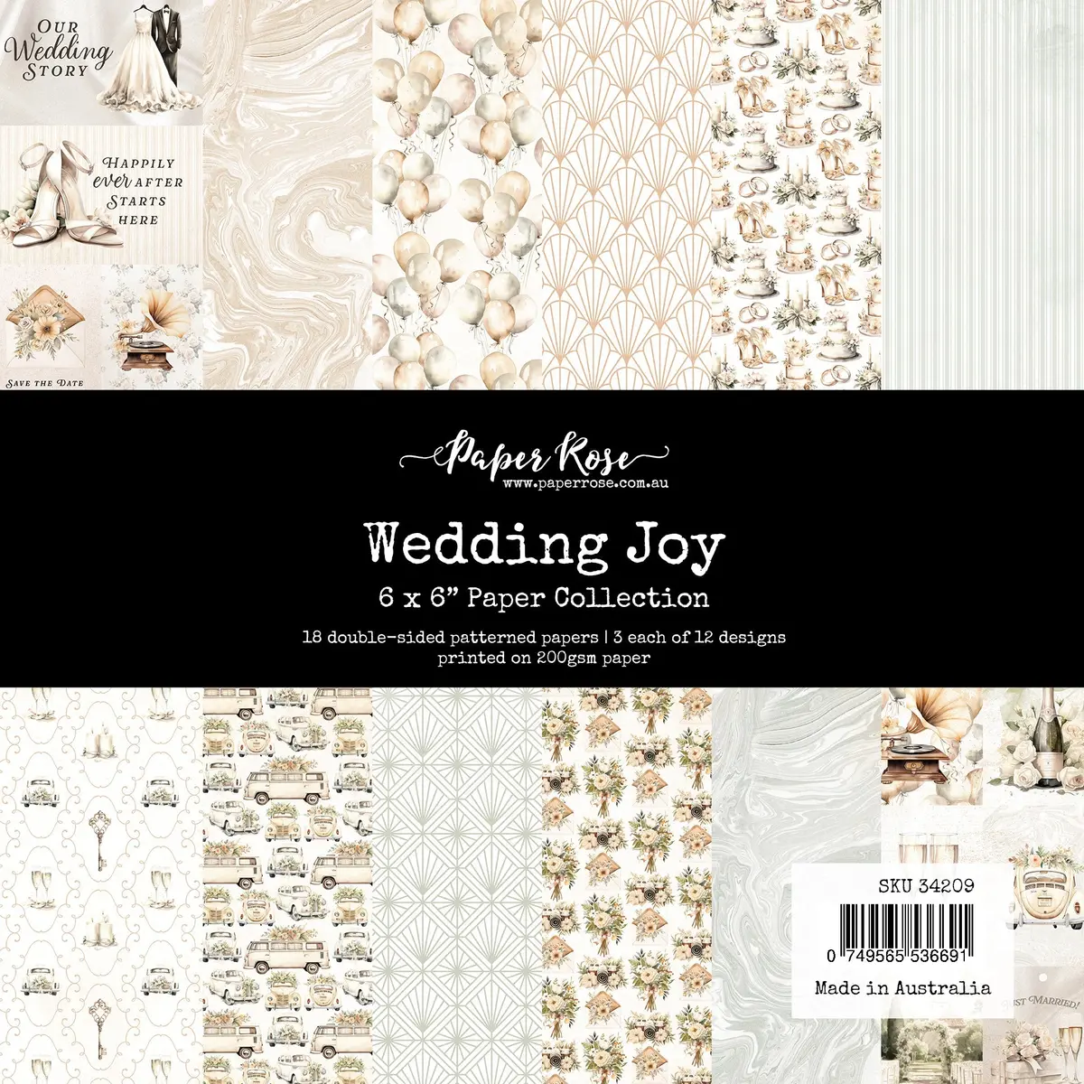 Wedding Joy 6X6 Paper Collection 34209 1