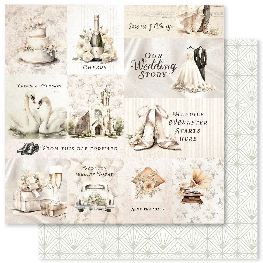 Wedding Joy A 12 X 12 Paper (12 Pc Bulk Pack) 34191 1