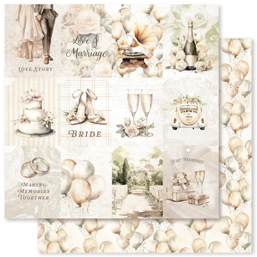 Wedding Joy D 12 X 12 Paper (12 Pc Bulk Pack) 34200 1