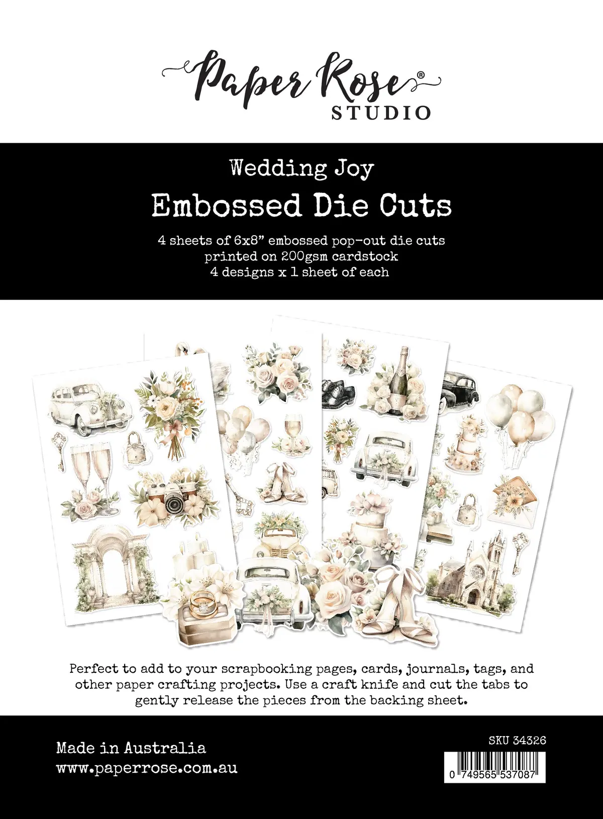 Wedding Joy Embossed Die Cuts 34326 1