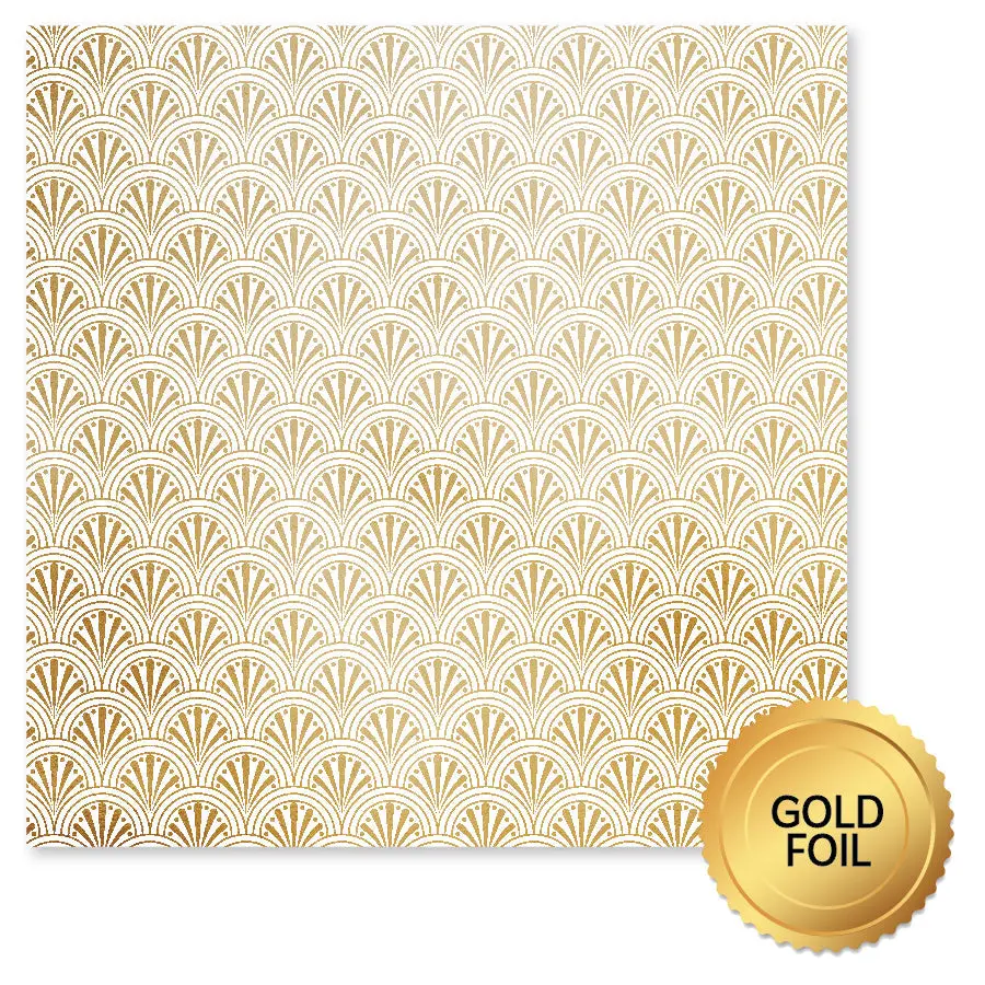 Wedding Joy Foil Gold D 12 X 12 Paper (6 Pc Bulk Pack) 34521 1