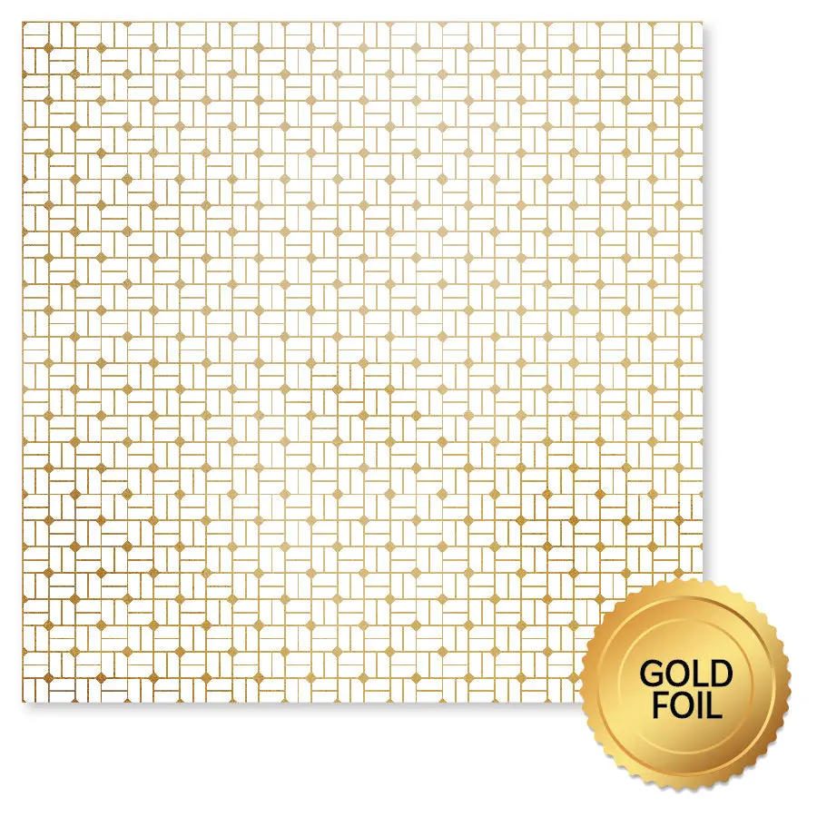 Wedding Joy Foil Gold E 12 X 12 Paper (6 Pc Bulk Pack) 34524 1