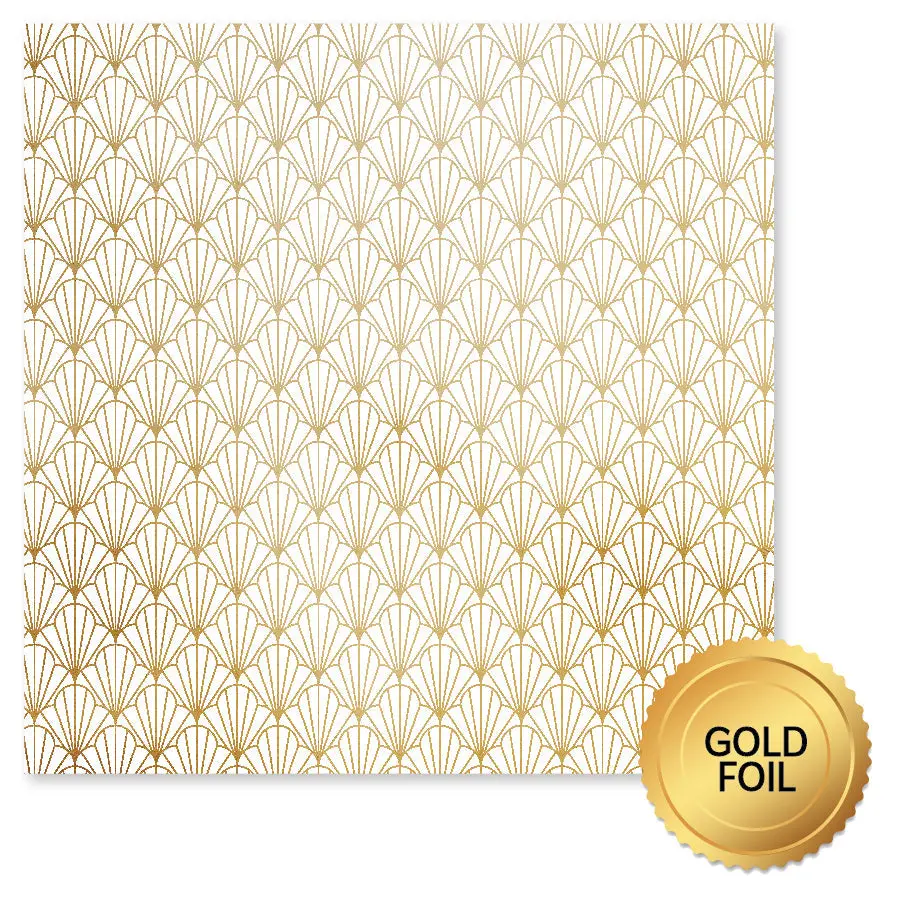 Wedding Joy Foil Gold F 12 X 12 Paper (6 Pc Bulk Pack) 34527 1