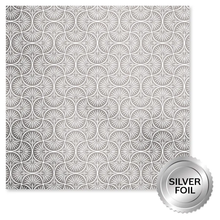 Wedding Joy Foil Silver A 12 X 12 Paper (6 Pc Bulk Pack) 34536 1