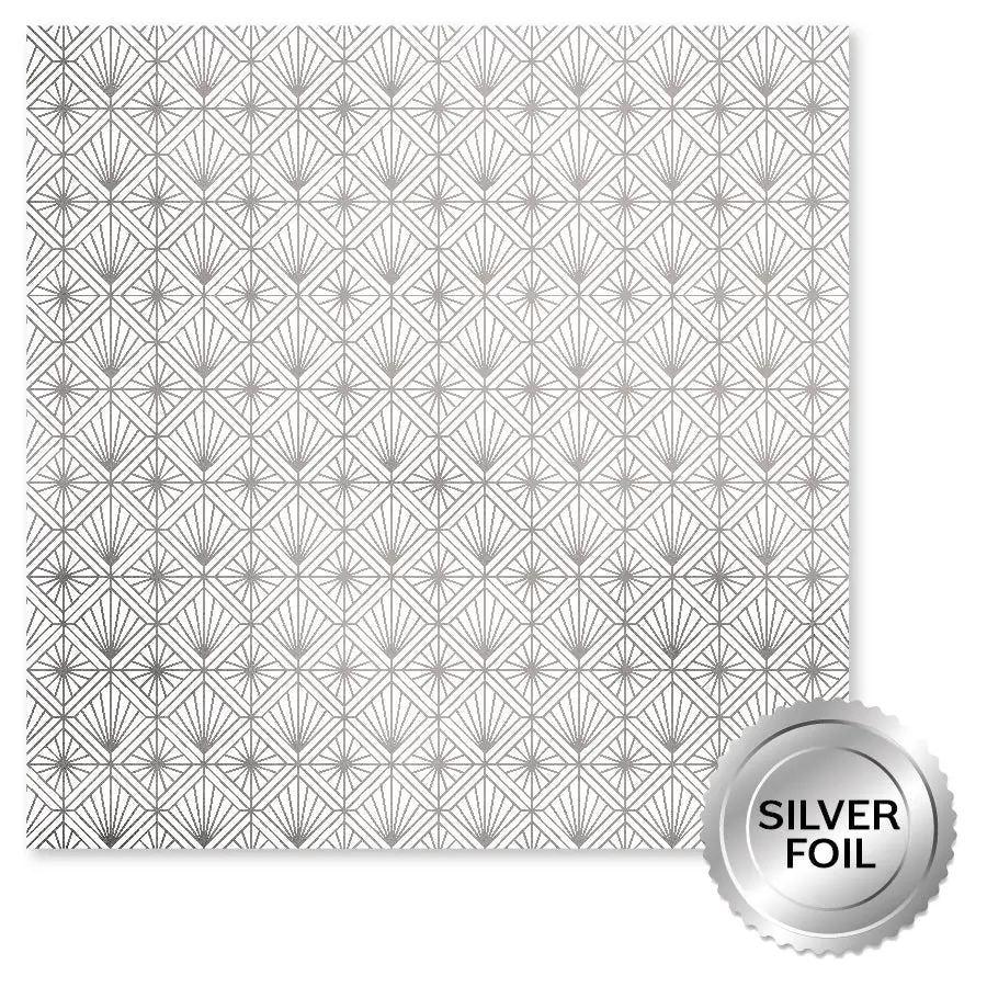 Wedding Joy Foil Silver B 12 X 12 Paper (6 Pc Bulk Pack) 34539 1