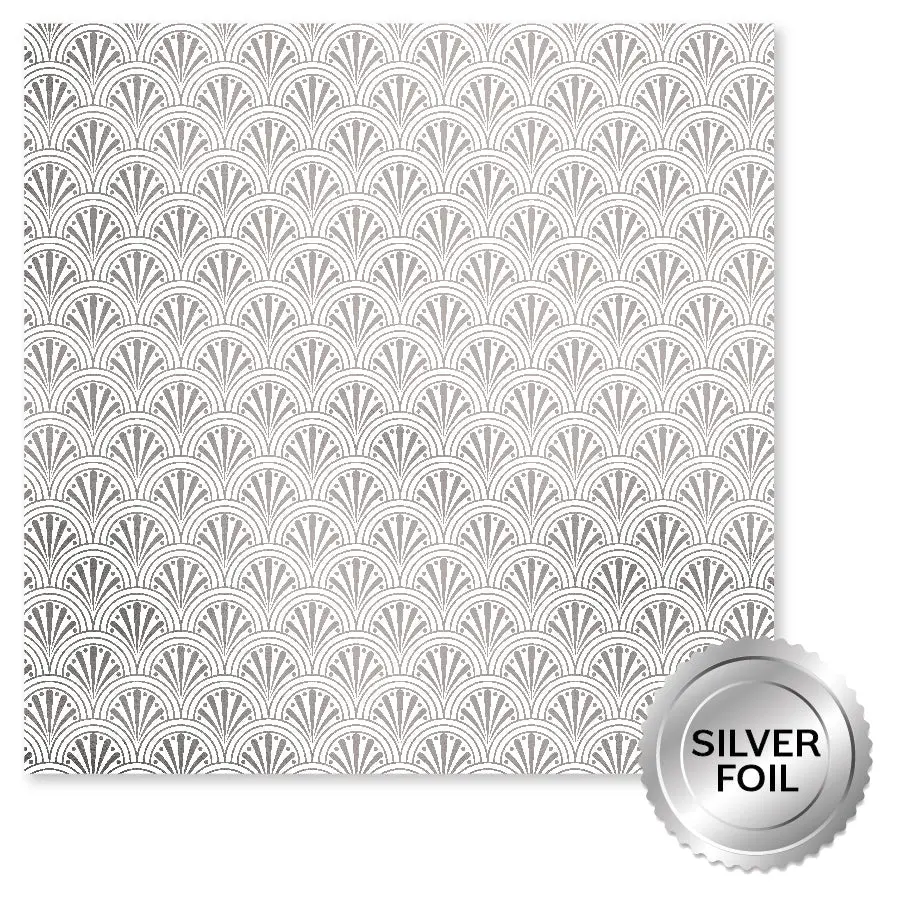 Wedding Joy Foil Silver D 12 X 12 Paper (6 Pc Bulk Pack) 34545 1