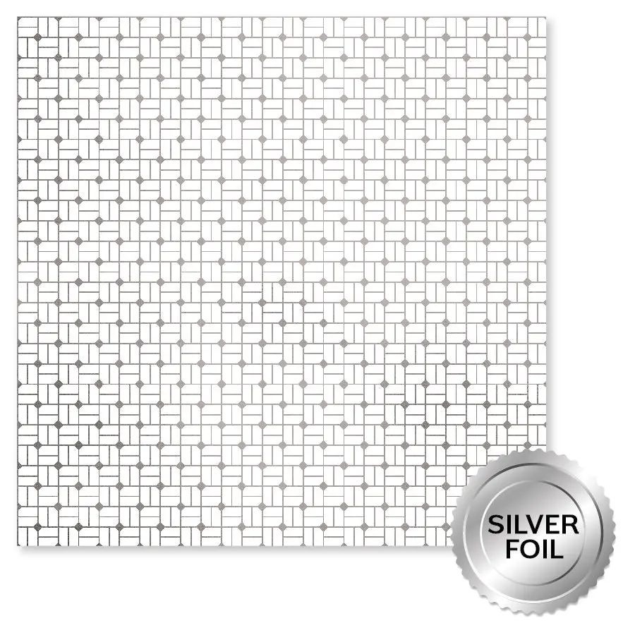 Wedding Joy Foil Silver E 12 X 12 Paper (6 Pc Bulk Pack) 34548 1