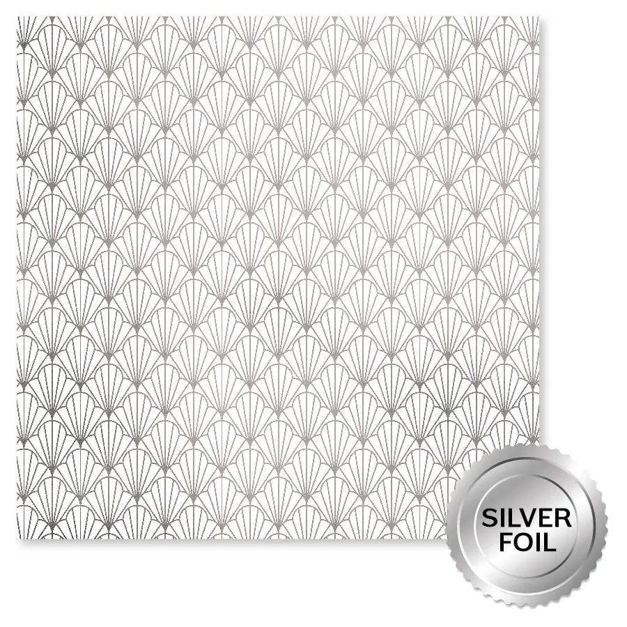 Wedding Joy Foil Silver F 12 X 12 Paper (6 Pc Bulk Pack) 34551 1