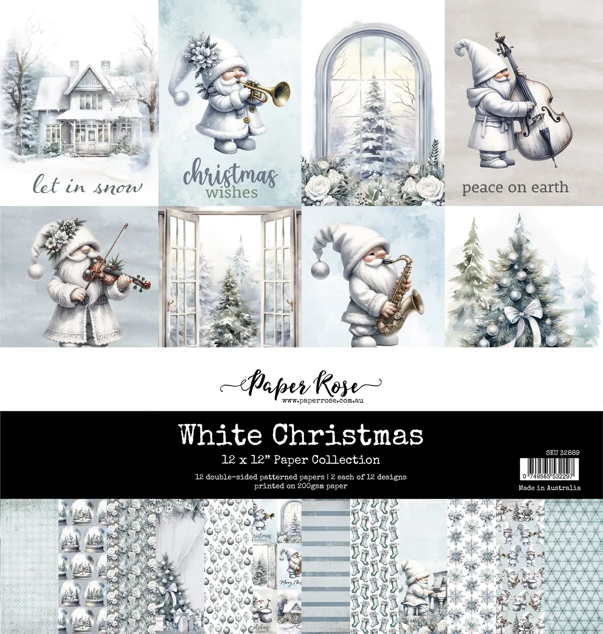 White Christmas 12X12 Paper Collection 32889 1
