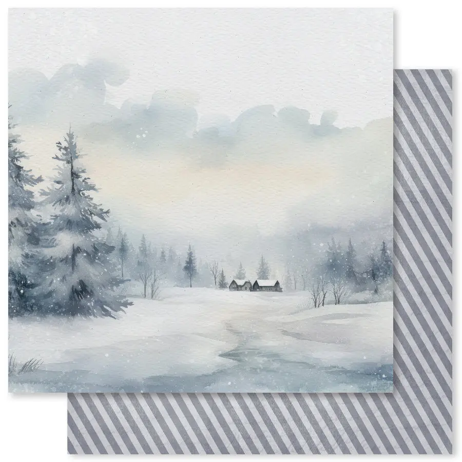 White Christmas Basics E 12X12 Paper (12Pc Bulk Pack) 32928 1