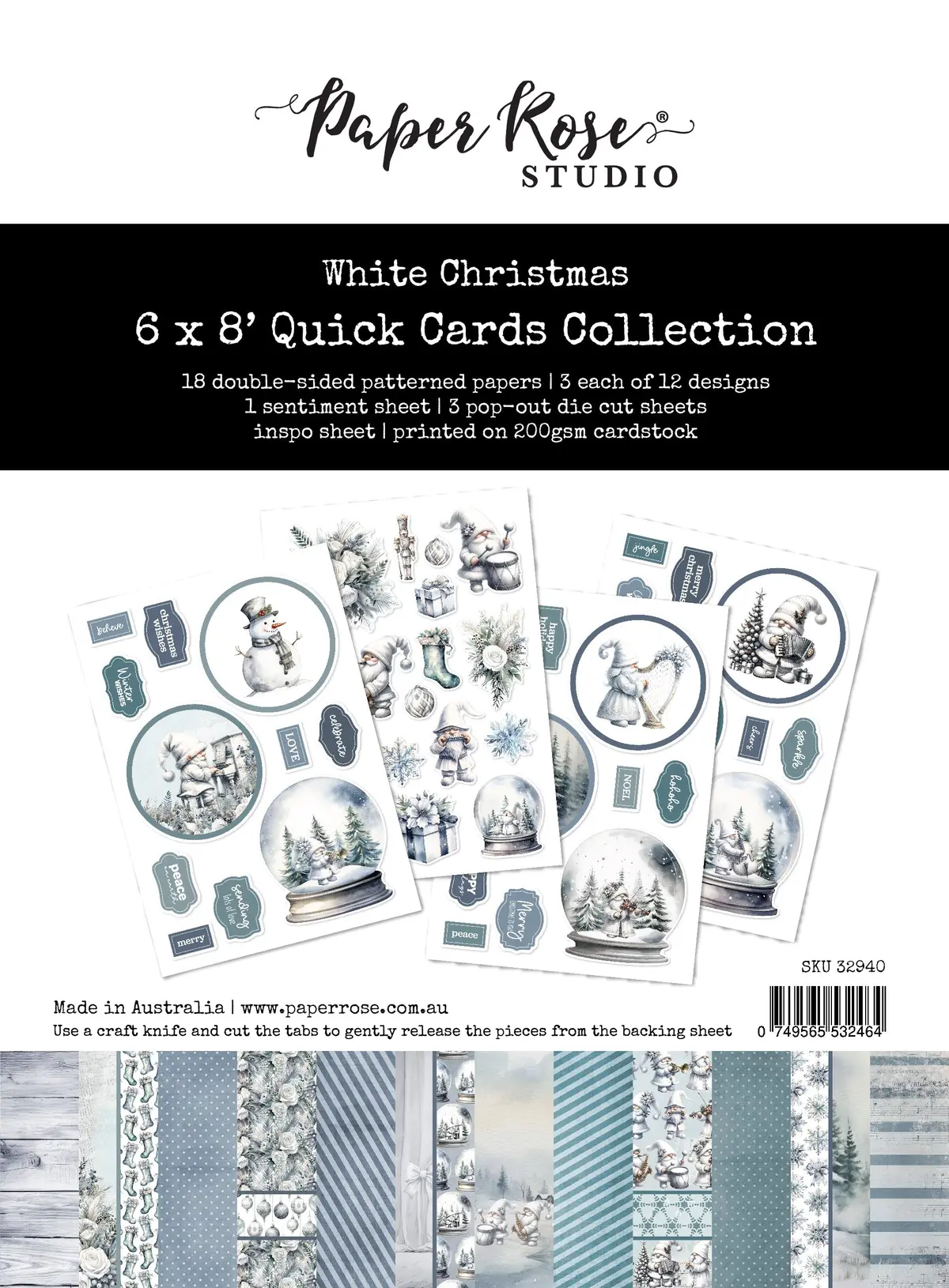 White Christmas 6X8" Quick Cards Collection 32940 1