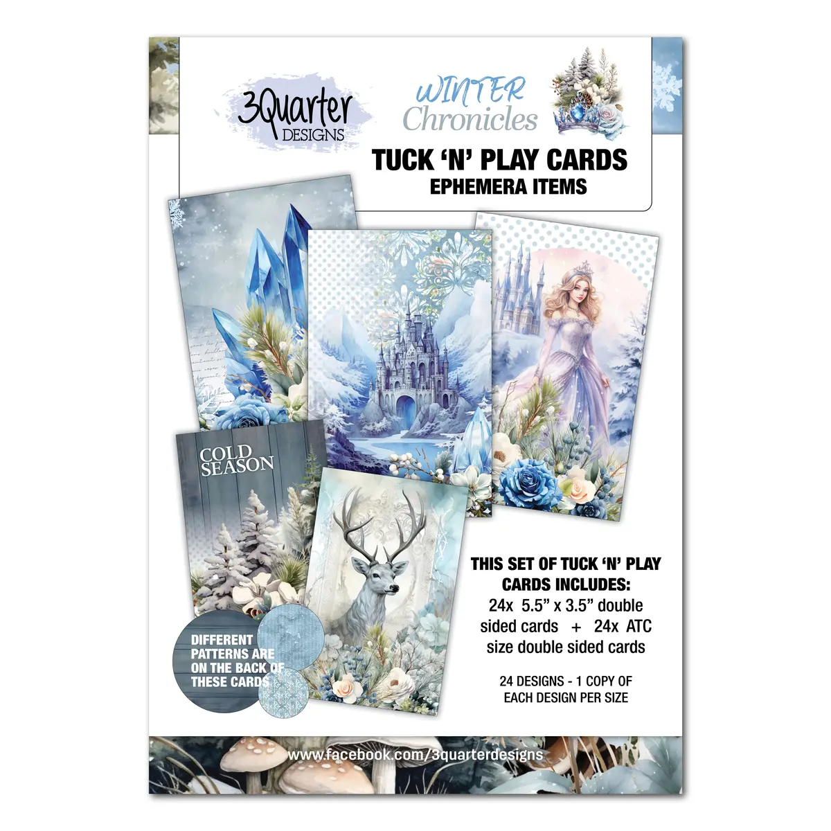 3Quarter Designs Winter Chronicles - Tuck N Play Cards 1