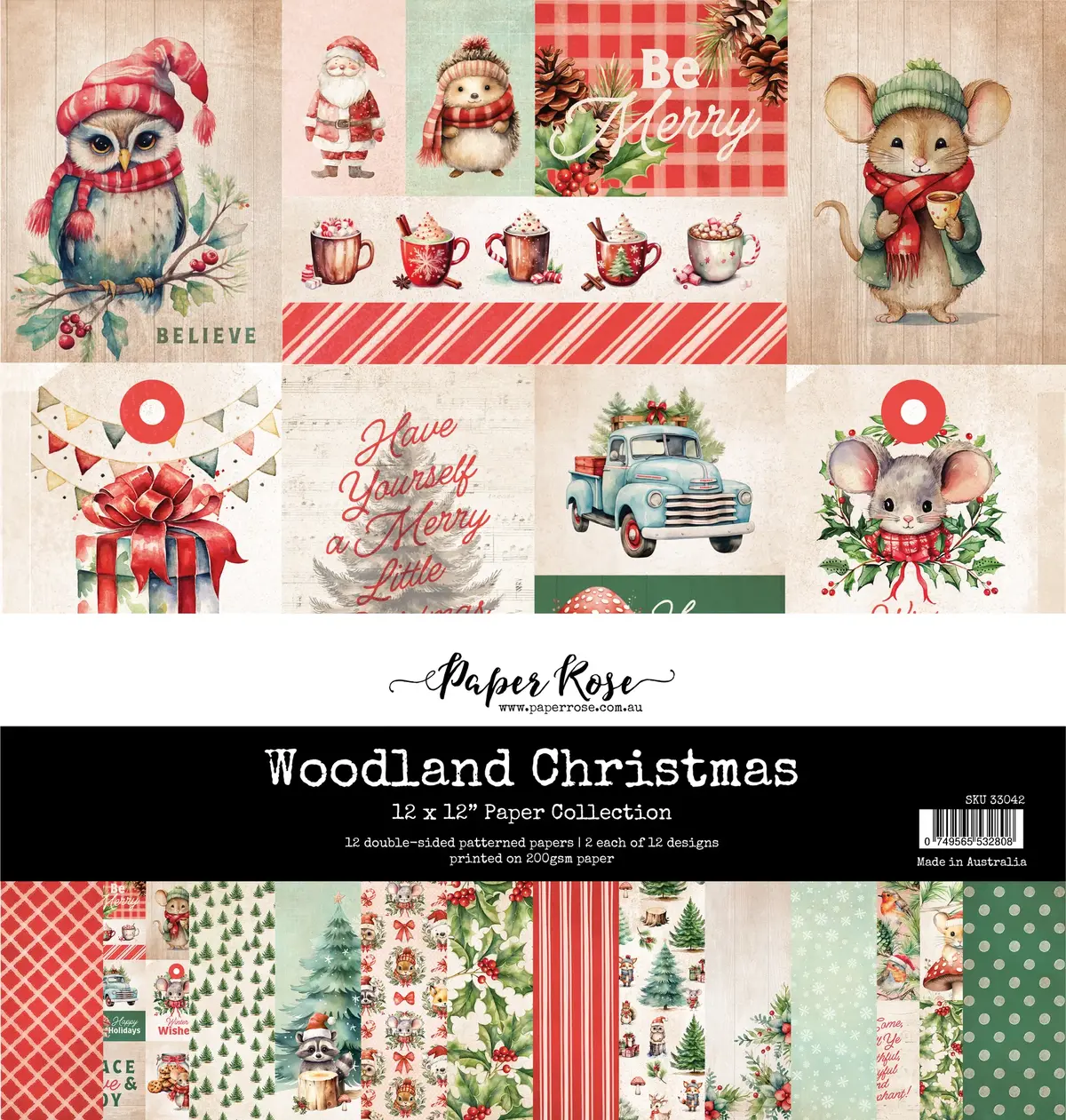 Woodland Christmas 12X12 Paper Collection 33042 1