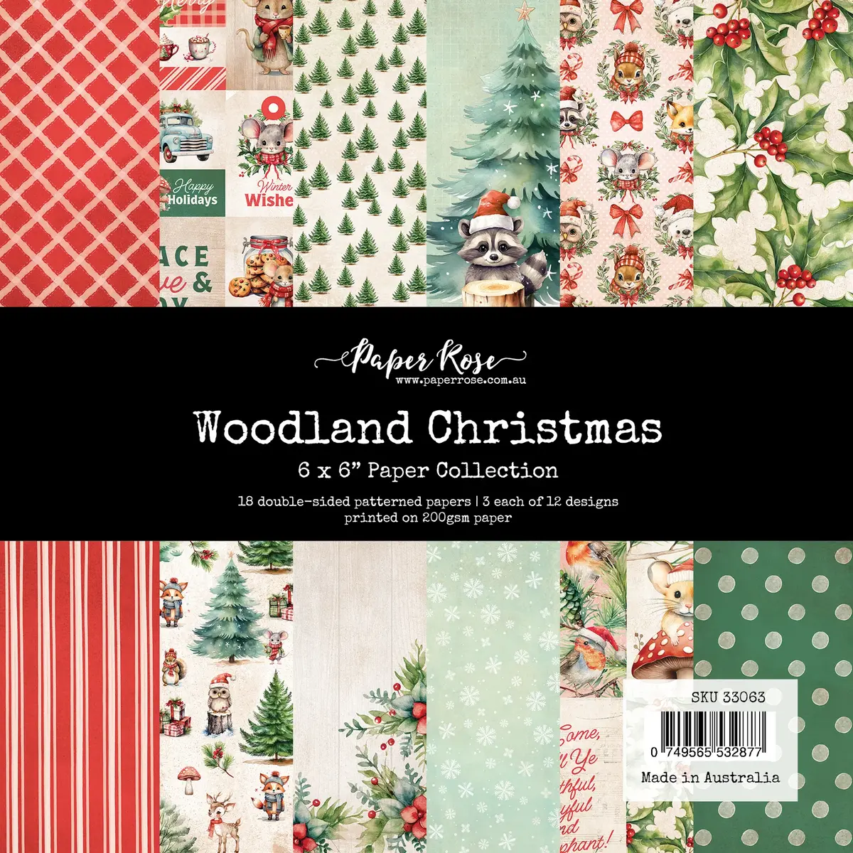 Woodland Christmas 6X6 Paper Collection 33063 1