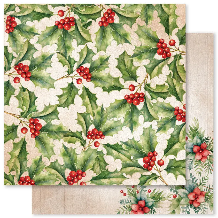 Woodland Christmas B 12X12 Paper (12Pc Bulk Pack) 33048 1
