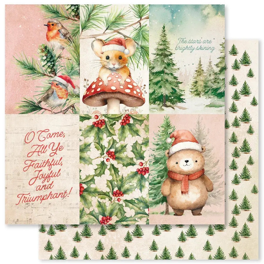 Woodland Christmas D 12X12 Paper (12Pc Bulk Pack) 33054 1