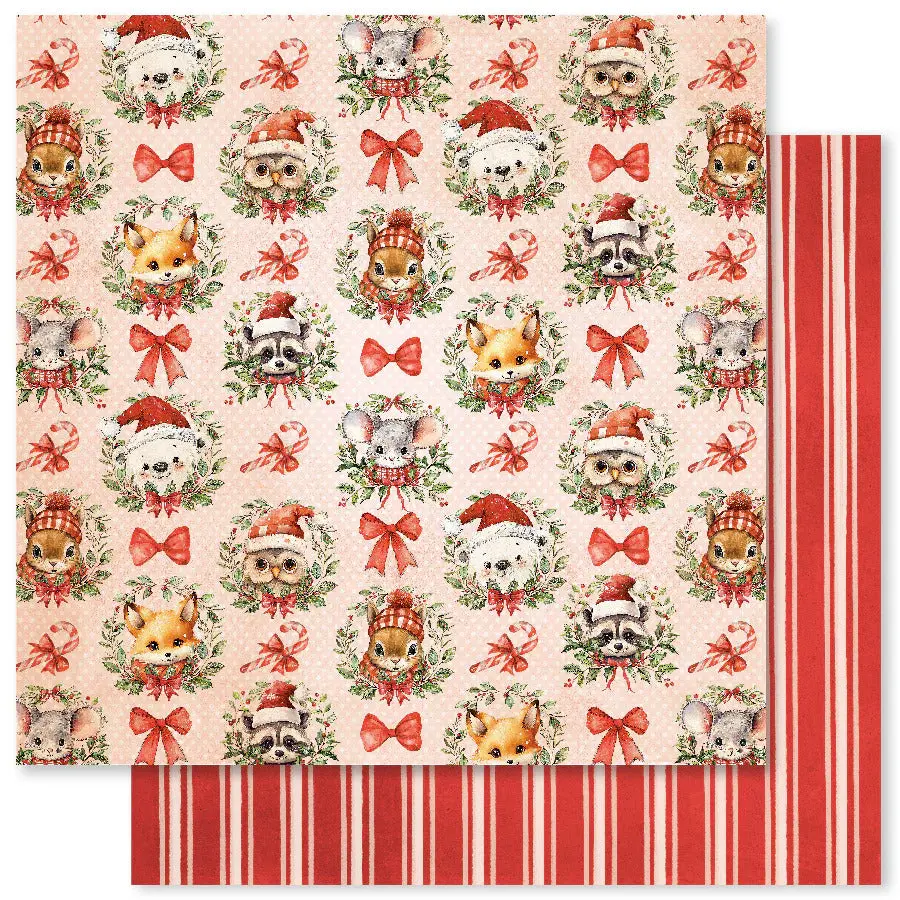 Woodland Christmas E 12X12 Paper (12Pc Bulk Pack) 33057 1