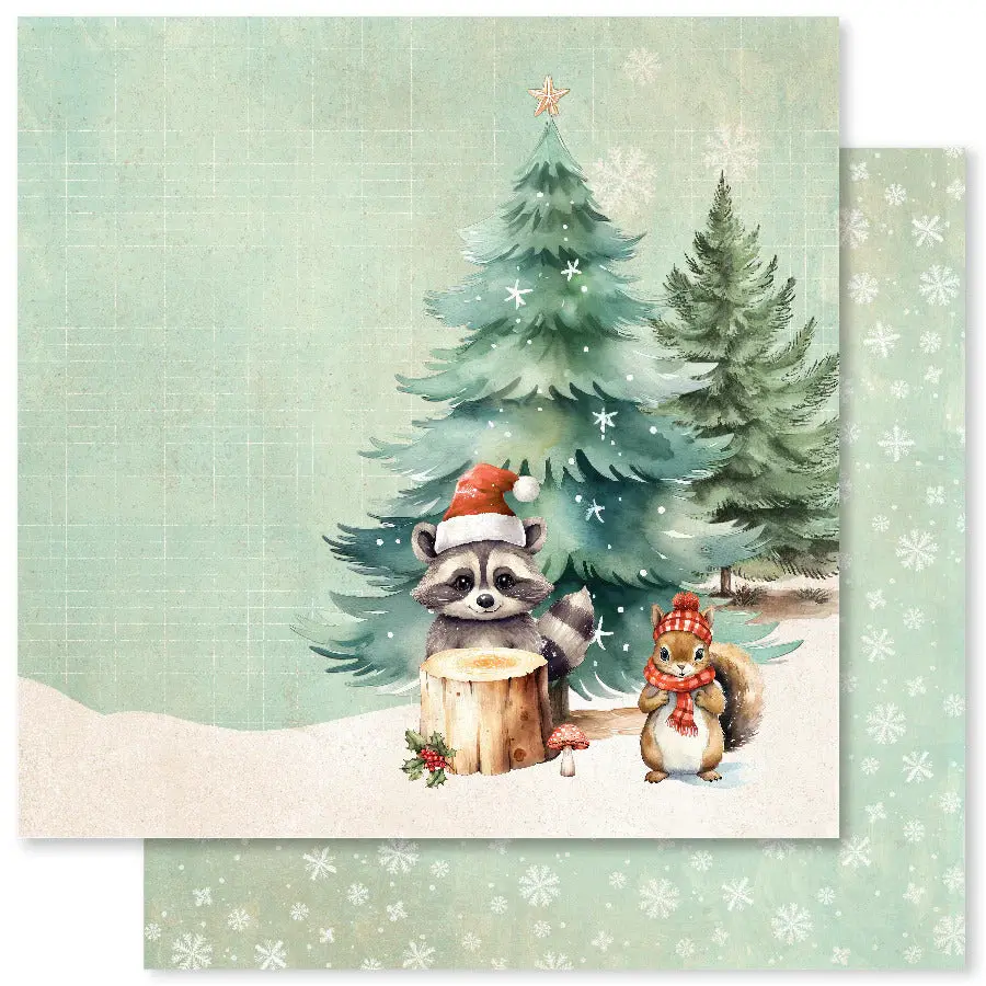 Woodland Christmas F 12X12 Paper (12Pc Bulk Pack) 33060 1