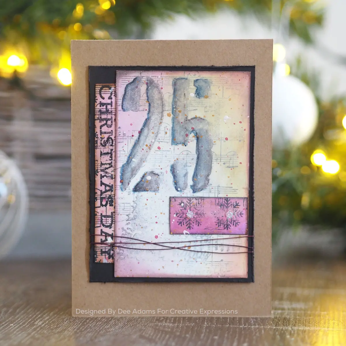 Woodware Clear Singles Music For Christmas 4 In X 6 In Stamp 2