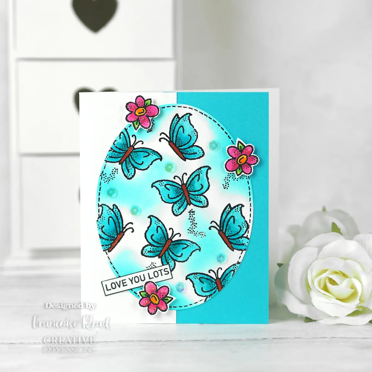 Woodware Clear Singles Little Butterflies 3.8 In X 2.6 In Stamp 2