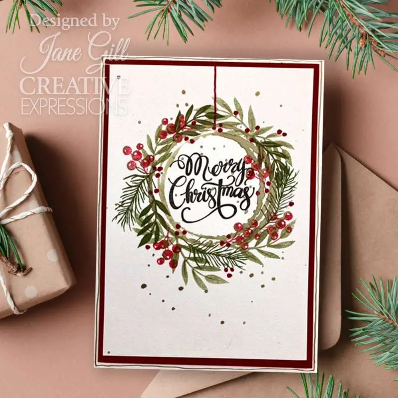 Woodware Clear Singles Paintable Shapes Leafy Sprigs 4 In X 6 In Stamp Set 2