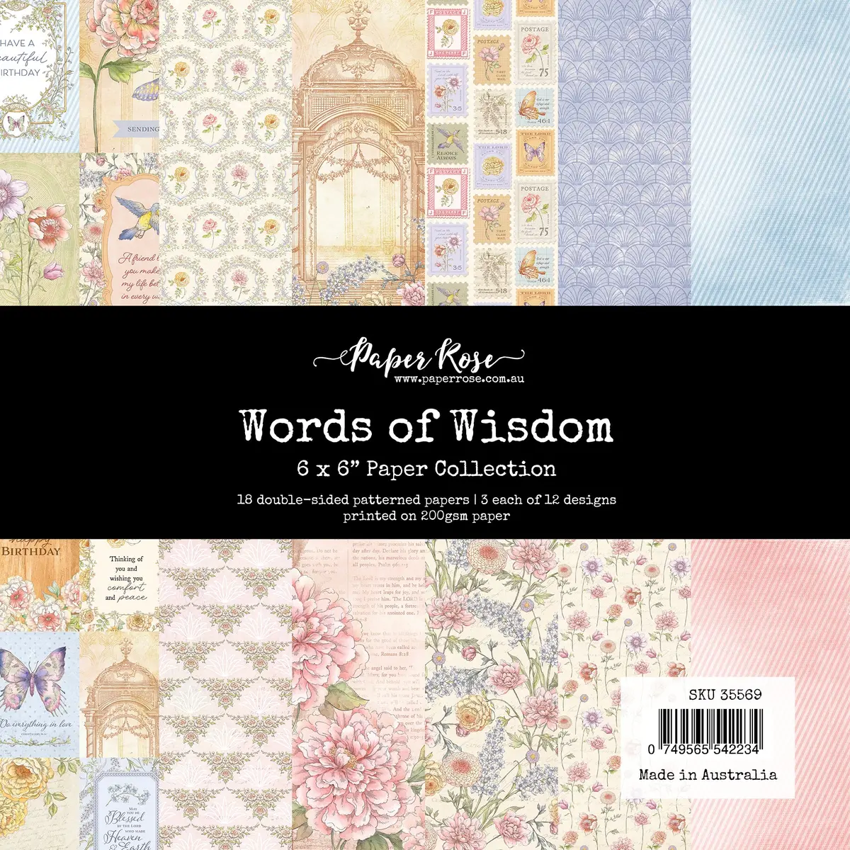 Words Of Wisdom 6X6 Paper Collection 35569 1