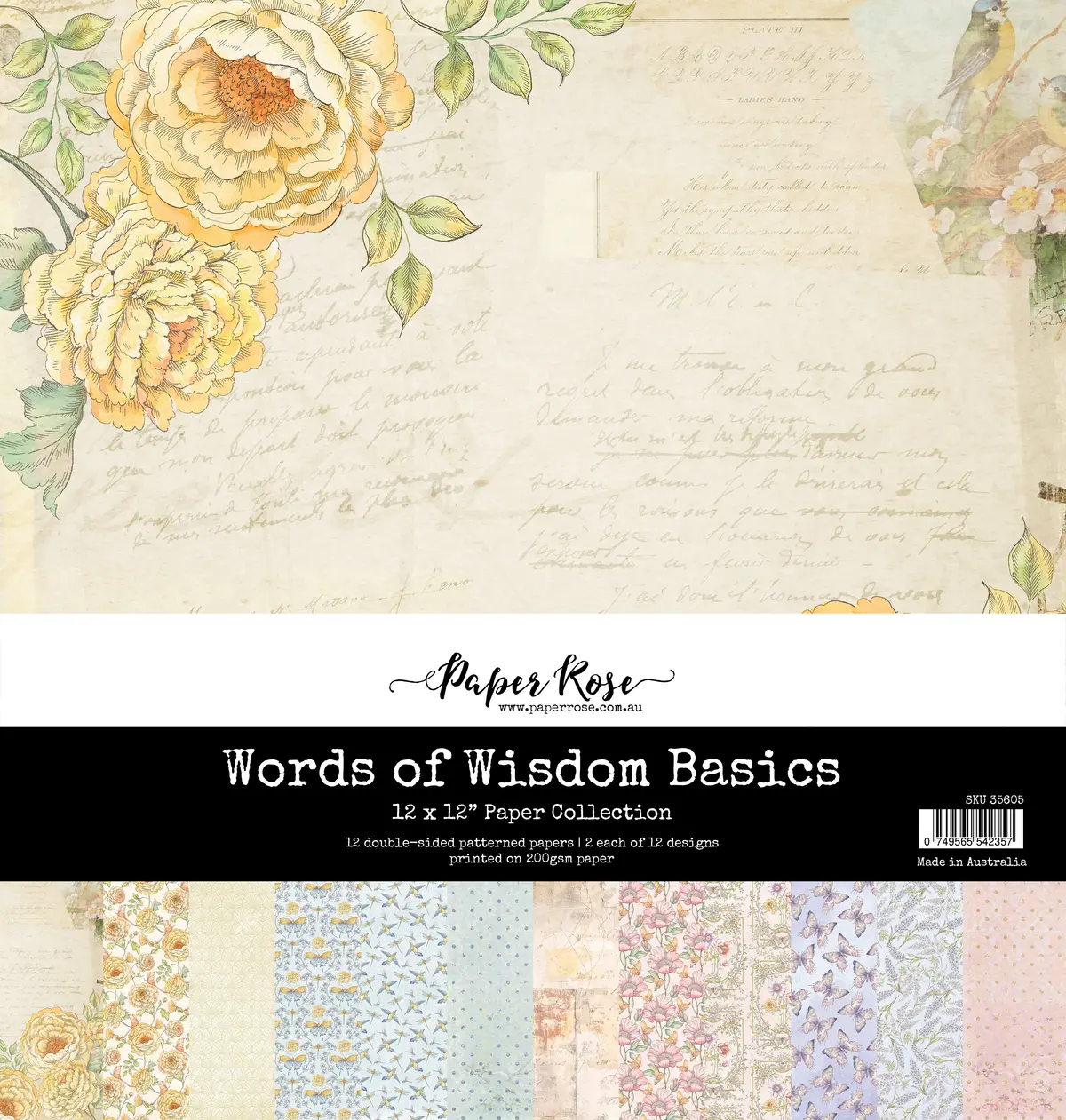 Words Of Wisdom Basics 12X12 Paper Collection 35605 1