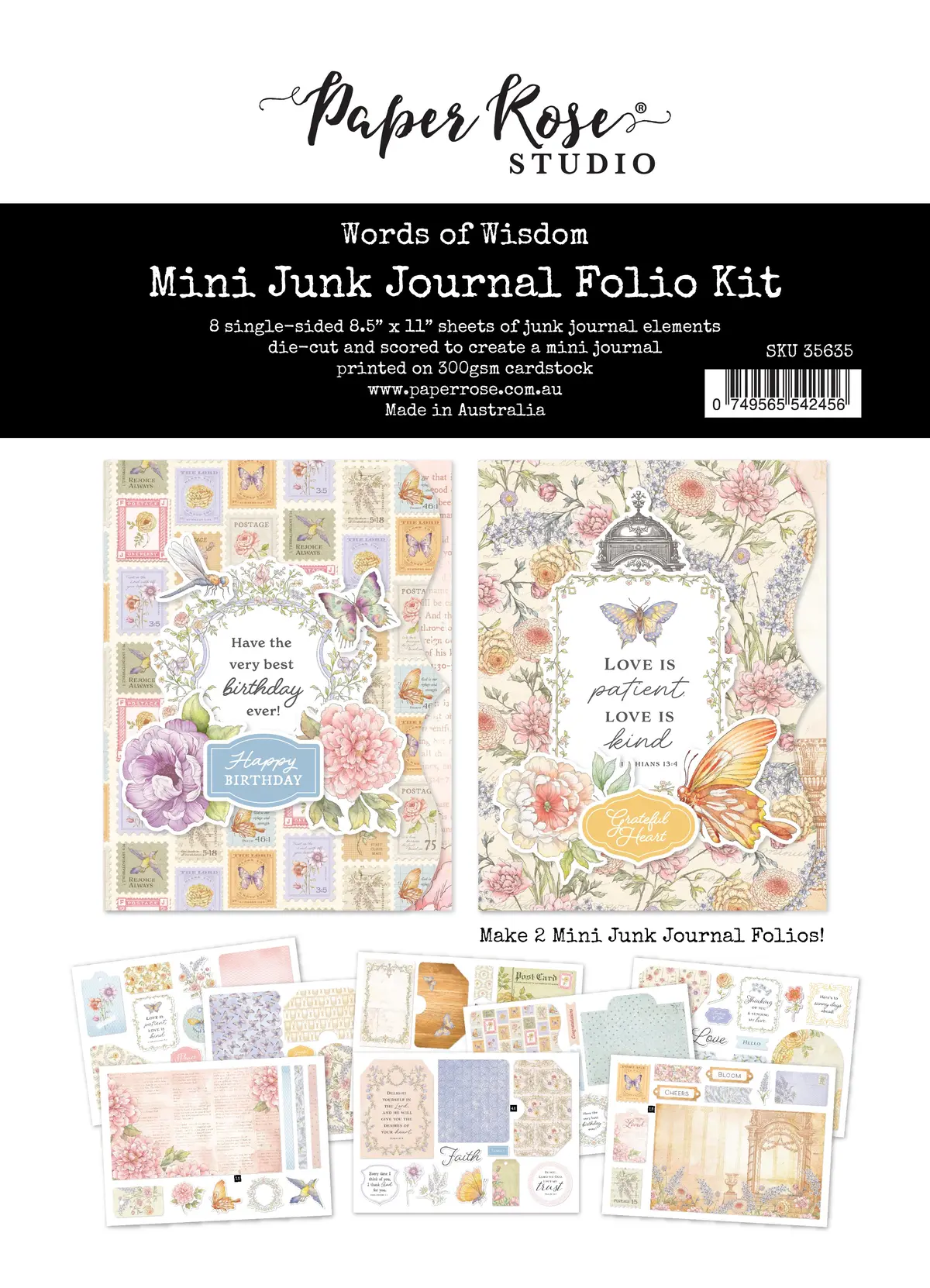Words Of Wisdom Mini Folio Kit 35635 1