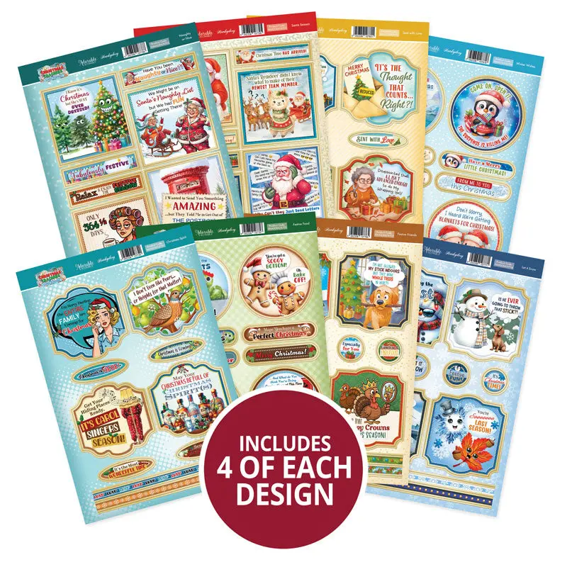 Christmas Crackers Luxury Card Toppers Kit 1