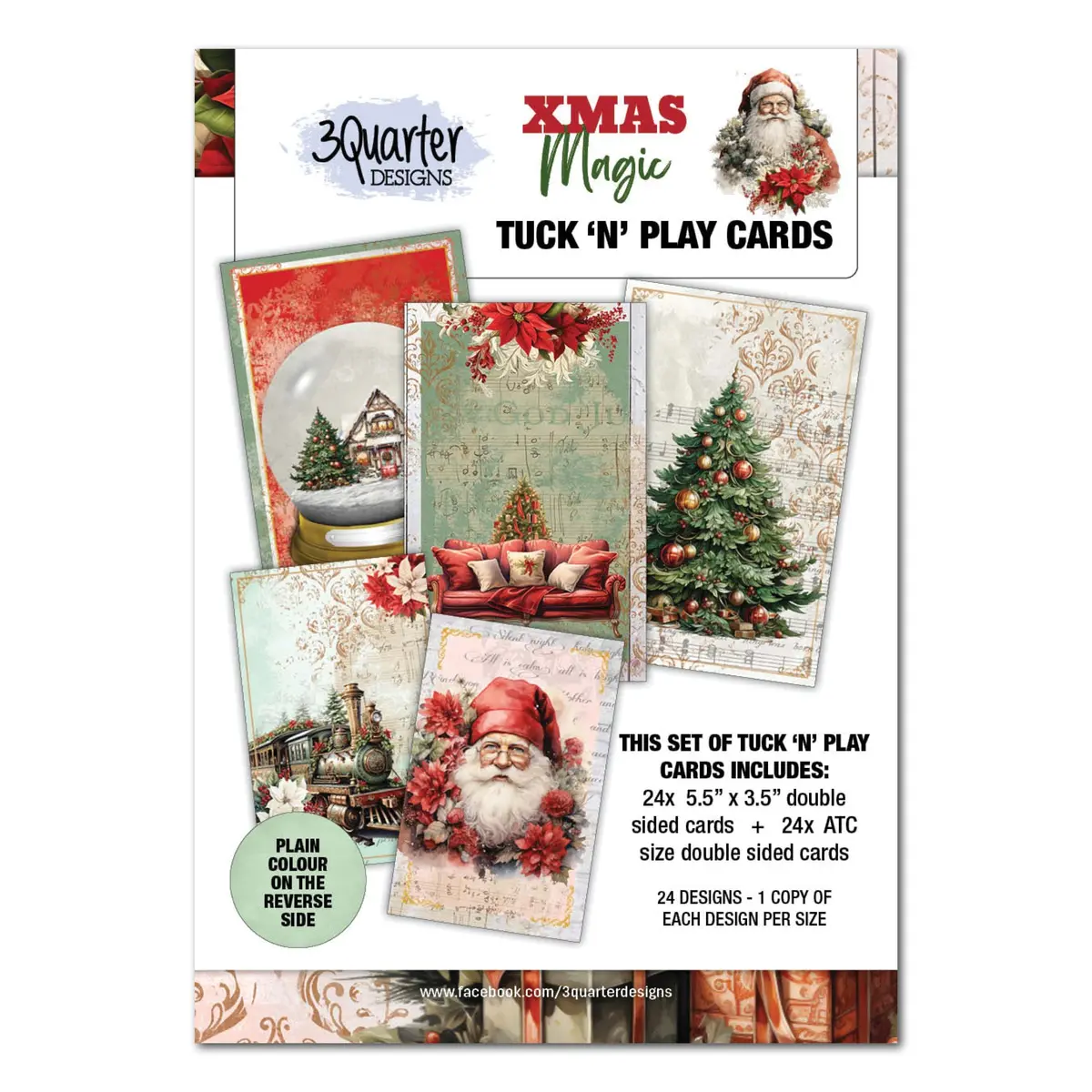 3Quarter Designs Xmas Magic - Tuck N Play Cards 1
