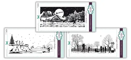 Christmas Slimline Stamps Bundle 1