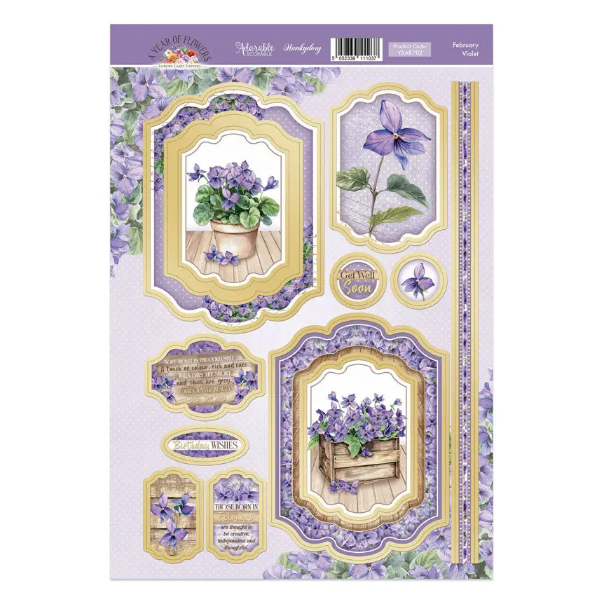 February - Violet Luxury Topper Sheet 1