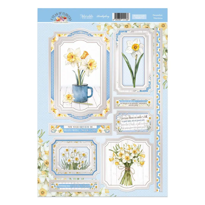 December - Narcissus Luxury Topper Sheet 1