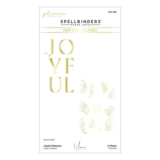 Joyful Glimmer Hot Foil Plate From The De-Light-Ful Christmas Collection By Yana Smakula 1