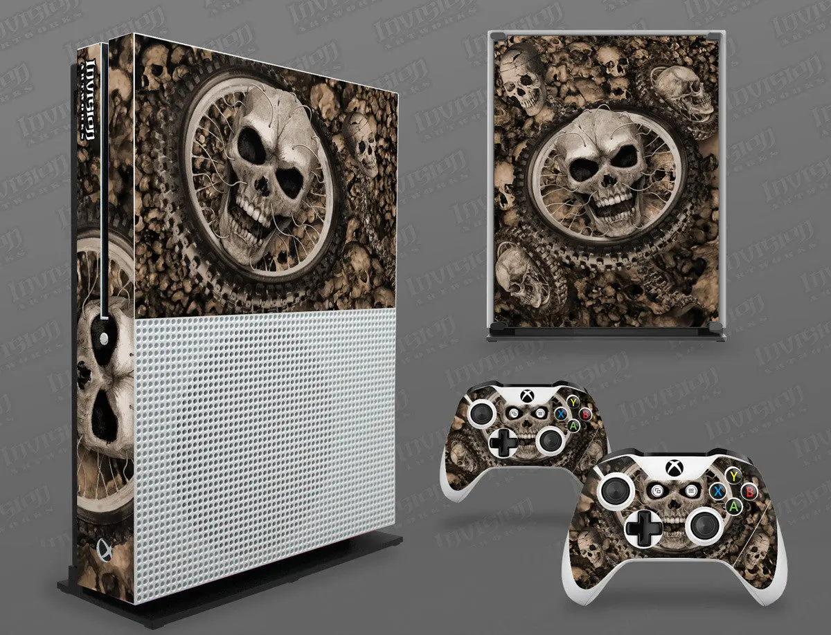 Xbox One S Graphics - Console Skin With 2 Controller Skins - Adrenaline Junkie 3
