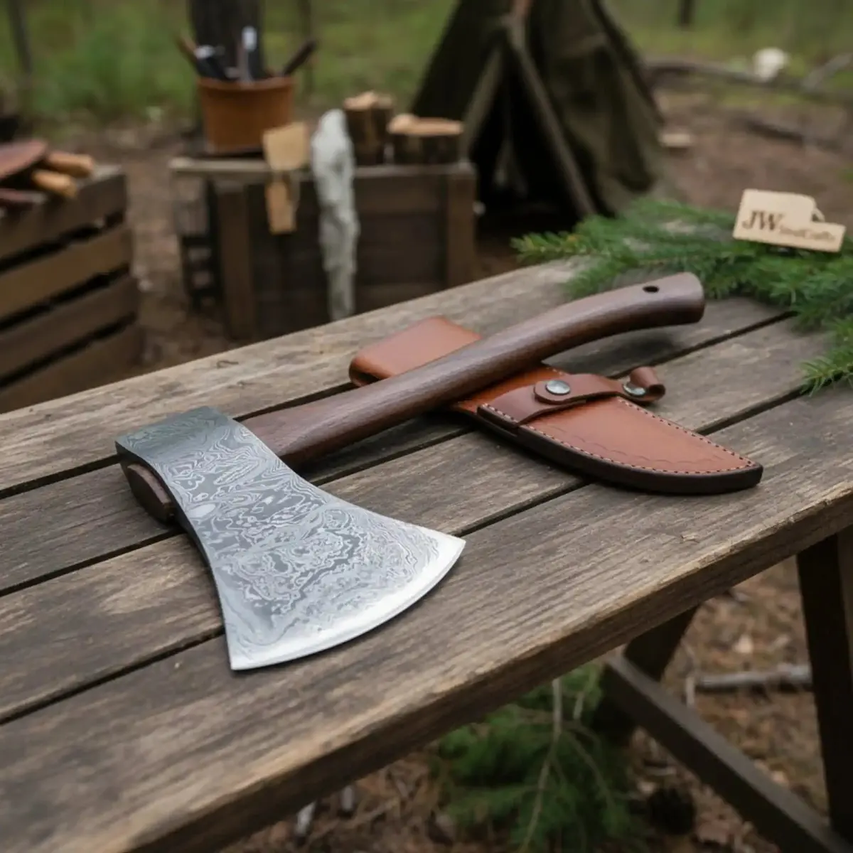 Axe Handmade Damascus Steel Tomahawk 1