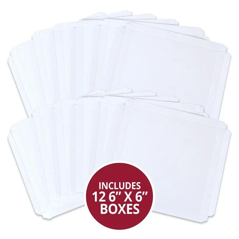 Handmade Card Boxes 6" X 6" - 12 X Boxes 1